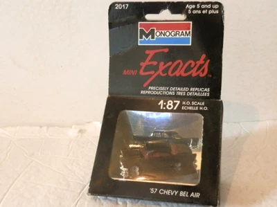 Monogram Mini Exacts 1:87 HO Scale Black '57 Chevy Bel Air - Image 1 of 4
