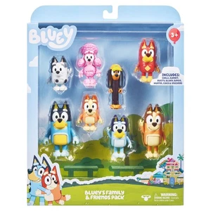 Bluey Family and Friends Figure 8-pack, 2.5-3 inch Action Figures, Ages 3+ - Picture 1 of 6
