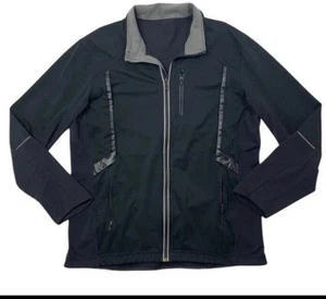 Lululemon Jacket Mens XL Black Vented Reflective Zip Pockets Track - Picture 1 of 7