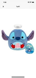 Squishmallows 6" Disney Stitch Baker with Cake Birthday - Picture 1 of 3