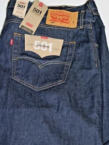LEVI'S 501 BUTTON FLY STRETCH JEANS GR: 50 X 30 NEU mit Etikett Vintage - Bild 1 von 2