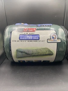 Coleman 5lb. Alps 35 Degree Sleeping Bag Fits Up To 6’4”/king Size 36”X 81” - Picture 1 of 6