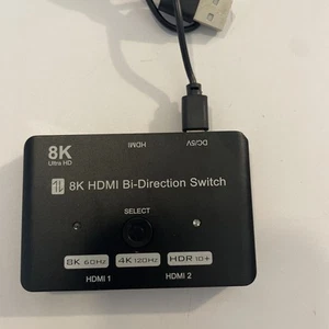 HDMI 8K TYPE- C USB 3in1 Bi-Direction Switch DATA/Video/ splitter - Picture 1 of 4