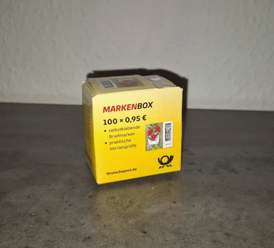 Briefmarkenbox 23 x 0,95 EUR Selbstklebende Briefmarken -Markenbox Deutsche Post - Bild 1 von 2