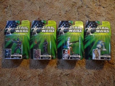 罕见 - 星球大战 - 攻击克隆人 Sneak 预览 AOTC Jango Fett Zam Wesell R3-T7  — 第 1/4 张图片