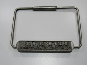 Vintage Smyth Chevy-Olds Pembroke Ontario Kanada Metall Nummernschild Rahmen Anhänger - Bild 1 von 3