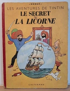 Hergé Tintin le secret de la Licorne 4 eme plat B4 1950 - Picture 1 of 9