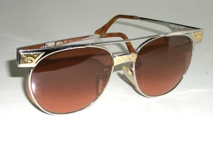 SERENGETI 54mm DRIVERS MULTICOLOR TOP GRADIENT ROSE TONE METAL ROUND SUNGLASSES - Picture 1 of 7