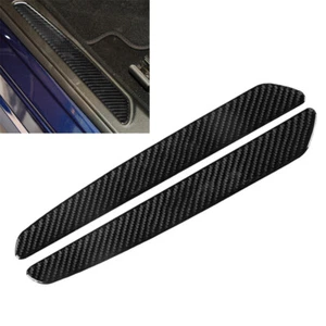 Carbon Fiber Door Sill Guards Plate Trim Fit Alfa Romeo Giulia 2017 2018 2019 - Foto 1 di 5