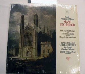 LP ALBUM RALPH VAUGHAN WILLIAMS MASS IN G MINOR KINGS COLLEGE CHOIR CAMBRIDGE - Foto 1 di 2