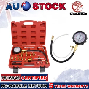 Universal Fuel Injection Pump Injector Tester Test Pressure Gauge Car Trucks Kit - Picture 1 of 10