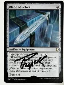 MTG Magic Blade Of Selves Signed Sketched Artist Proof x1 CM2 Alan Pollack - Picture 1 of 2