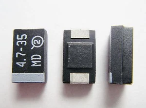 10x 4,7uF 35V 10% SMD Tantal Elko VISHAY BF-D #10E61 - Picture 1 of 5