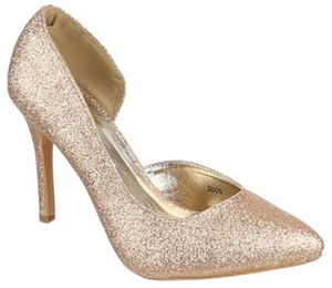 Scarpe tacco donna scarpe tacco alto lurex scarpe donna punta chiusa - Bild 1 von 12