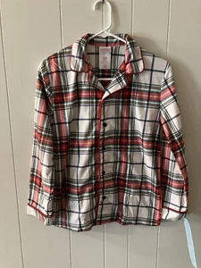 Wondershop Kids Size 12 Flannel Plaid Pajama Top NWT Unisex G2 - Picture 1 of 9