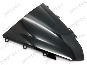 ABS Black Double Bubble ABS Windscreen Windshield For 2016-2018 Honda CBR500R - Picture 1 of 5