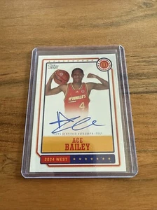 Ace Bailey 2024 Topps McDonald's All-American On Card Event Autograph Auto EA-AB - Bild 1 von 2