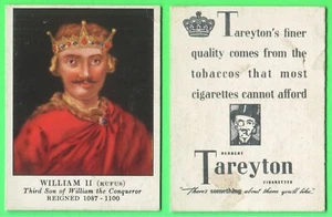 1939 Herbert Tareyton Kings and Queens - William II (Rufus, the Third Son) - Picture 1 of 1