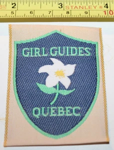 Girl Guides Quebec Canada Fabric Label Patch - Bild 1 von 2