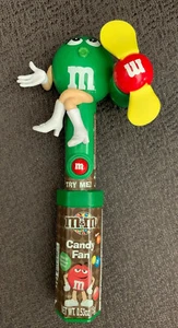 M&M Candy Dispenser Fans Green Collectable No Candy EUC - Picture 1 of 12