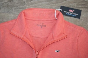 Vineyard Vines Boys XL Saltwater 1/4 Zip Just Peachy Long Sleeves New with Tags - Picture 1 of 3