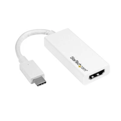 StarTech.com HDMI Female To USB Type-C Male Adapter Cable White CDP2HDW - Image 1 of 3