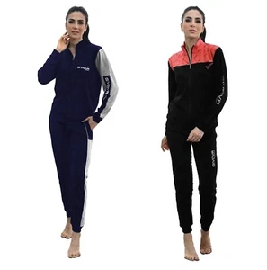 tuta DONNA pigiama GIVOVA HOMEWEAR estivo full zip manica lunga SPORT 4 colori - Zdjęcie 1 z 5