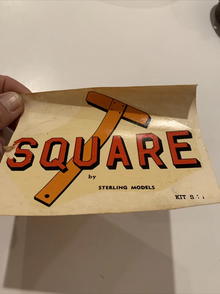Vintage Sterling Models T-SQUARE Control Line Model Airplane Kit Decal Only NOS - Image 1 of 4
