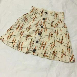 ¡Nuevo! Falda acampanada Free People mezcla lino-algodón talla pequeña marfil pequeña - Imagen 1 de 5