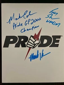 ¡¡ORGULLO FIRMADO 8x10!! ¡TRÉBOL KEN! ¡MARK COLEMAN! MARK KERR! ¡GRAN PREMIO! - Imagen 1 de 1