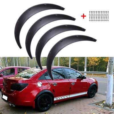 4 PIEZAS 890 MM Universal Flexible Coche SUV Guardabarros Llamaradas Cuerpo Extra Ancho Arcos de Rueda Foto 1 de 4