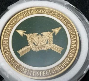 Rare US Army Special Forces Command (Airborne) Command Chief Warrant Officer USA - Bild 1 von 2