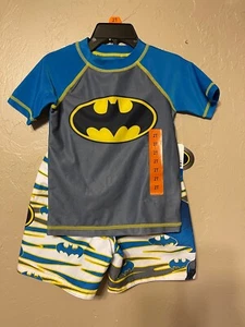 Batman niños pequeños 3 pc. conjunto de traje de baño - nuevo con defecto-Pick Size - Imagen 1 de 13