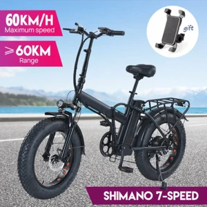 Electric Bike 1000W/1500W Protable Foldable Commuter Bicycle 50-60KM/H E Bike - Picture 1 of 25