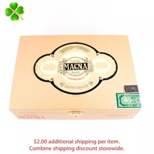 Caja de cigarros de madera vacía Casa Magna Robusto Connecticut 8,25" x 6" x 2,25" - Imagen 1 de 12