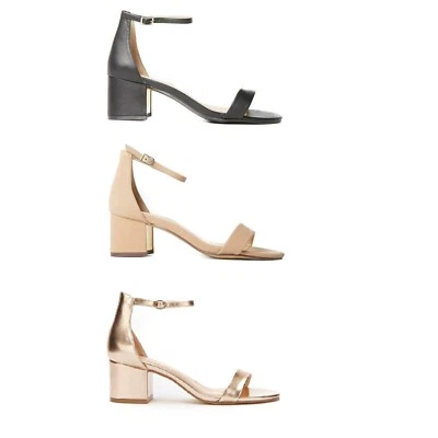 Dorothy Perkins Womens Mid Heel Block Ladies Ankle D'Orsay Strappy Sandals Shoes