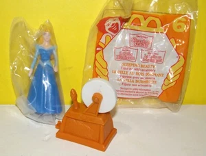 1996 Princess Aurora & Spinning Wheel 3.5" McDonald's Figure #6 Sleeping Beauty - Picture 1 of 1