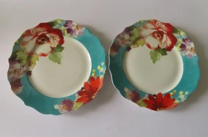 222 Fifth Natural Curiosities 10 3/4" Dinner Plates -2 Plates - Unused - Picture 1 of 8