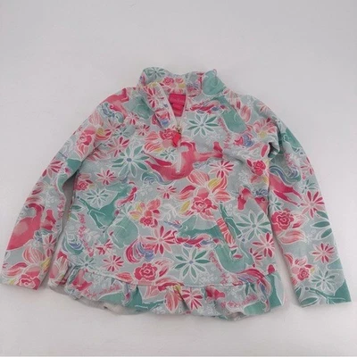 Lilly Pulitzer Unicorn Magical Mary Girls Popover Kids Small 4 5 - Image 1 of 4