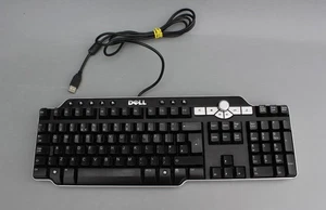 Dell SK-8135 USB Wired Multimedia Keyboard Black - Picture 1 of 7