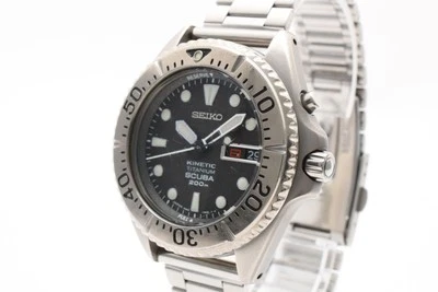 Vintage 【 EXC+5 】 Seiko Gray Ghost 5M63-0B40 SBCZ005 Kinetic Qz Titanium Diver - Image 1 of 4