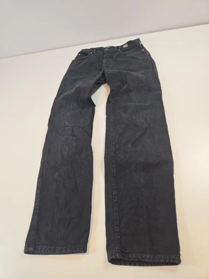 Pantalones de mezclilla Versace Jeans de alta costura para hombre 32 negros botones Medusa hechos en Italia Foto 1 de 4
