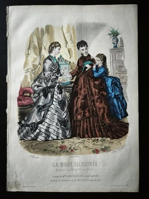 Gravure la mode Illustrée XIXème siècle  - Photo 1/4