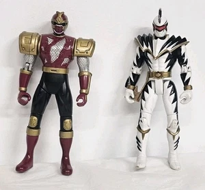 Power Ranger Lightning Dino Thunder White Figure Ninja Storm Crimson Thunder Red - Picture 1 of 4