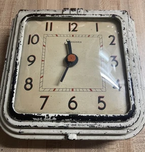 Vintage Sessions Weißmetall Wanduhr Modell K-7" Nur Teile Ist-Zustand - Bild 1 von 19