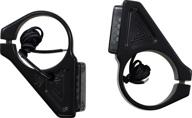 Joker Machine Rectangle LED Fork Mount Turn Signals Black/Smoke 41mm #05-304-1 Foto 1 de 1