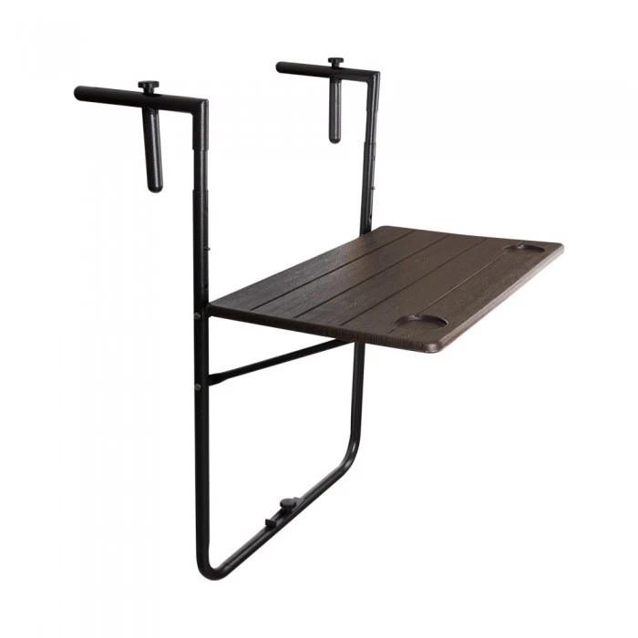 GRINDI IN THE GARDEN Balkon Klapptisch Hängetisch Klappbarer - SSB 5, braun - 73x60x4,5