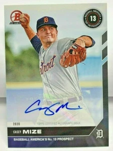 Casey Mize 2020 Bowman Next Ba Oberteil 100 Prospect Autogramm Auto Sp #T32A - - Bild 1 von 2