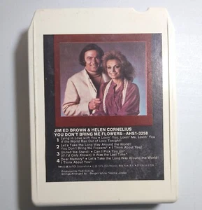 Jim Ed Brown & Helen Cornelius - You Don't Bring Me Flowers - 8 Track Tape - Picture 1 of 2