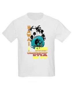 Camiseta Hawaiian Surf Championship Retro 1970 Estilo Vintage Niñas Playa - Imagen 1 de 1